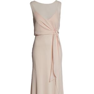 Jenny Yoo Chiffon Overlay Evening Dress